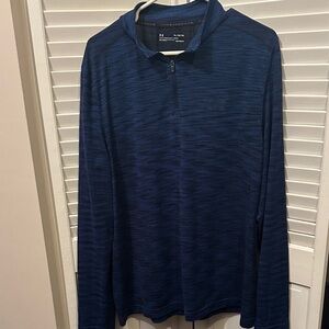 Under Armour Navy Quarter-Zip Top Heat Gear LIKE NEW Men’s XL